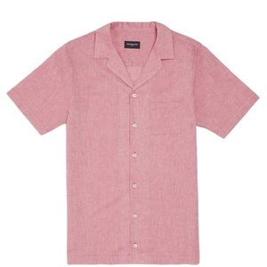 Mason and Sons linen camp collar shirt